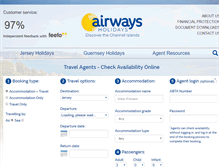 Tablet Screenshot of airwaysholidays.com